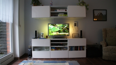 Wohnzimmer Der Blick vom Sofa aus