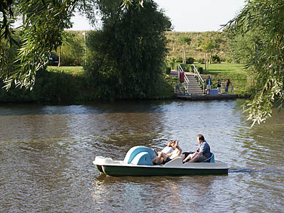 Tretbootfahren auf dem Mahlbusen