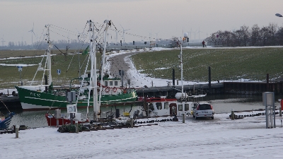 Am Hafen Im Winter ist es beschaulicher