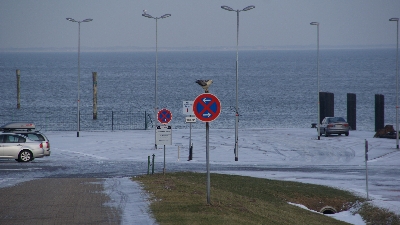 Hafen mit Schnee Auch am Hafen hat's geschneit